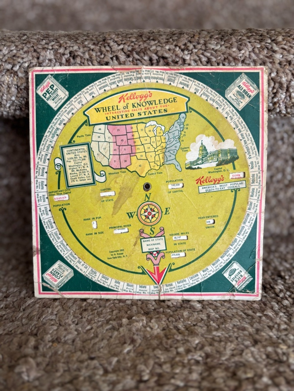 Wheel of Knowledge Home Game - Yellow & Green